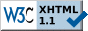 XHTML 1.1 compliant